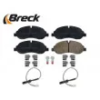 Jeu de 4 plaquettes de frein avant BRECK 22034 00 703 00 - Visuel 3