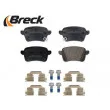 Jeu de 4 plaquettes de frein arrière BRECK 22220 00 704 00 - Visuel 3