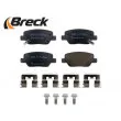 Jeu de 4 plaquettes de frein arrière BRECK 22449 00 704 00 - Visuel 3
