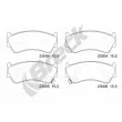 Jeu de 4 plaquettes de frein avant BRECK 23004 00 701 10 - Visuel 1