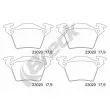 Jeu de 4 plaquettes de frein arrière BRECK 23020 00 704 00 - Visuel 1