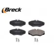 Jeu de 4 plaquettes de frein avant BRECK 23099 00 703 00 - Visuel 3