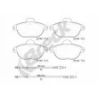 Jeu de 4 plaquettes de frein avant BRECK 23146 00 501 10 - Visuel 1