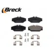 Jeu de 4 plaquettes de frein avant BRECK 23172 00 702 00 - Visuel 3
