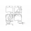 Jeu de 4 plaquettes de frein avant BRECK 23176 00 703 10 - Visuel 1