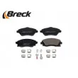 Jeu de 4 plaquettes de frein avant BRECK 23225 00 702 10 - Visuel 3