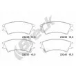 Jeu de 4 plaquettes de frein avant BRECK 23238 00 702 10 - Visuel 1