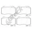 Jeu de 4 plaquettes de frein avant BRECK 23271 00 701 20 - Visuel 1