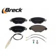 Jeu de 4 plaquettes de frein avant BRECK 23277 00 701 10 - Visuel 3