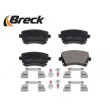 Jeu de 4 plaquettes de frein arrière BRECK 23326 00 702 00 - Visuel 3