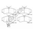 Jeu de 4 plaquettes de frein avant BRECK 23346 00 701 00 - Visuel 1