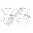 Jeu de 4 plaquettes de frein avant BRECK 23418 00 703 10 - Visuel 1