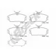 Jeu de 4 plaquettes de frein avant BRECK 23463 00 701 00 - Visuel 1