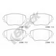 Jeu de 4 plaquettes de frein avant BRECK 23585 00 701 00 - Visuel 1
