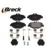 Jeu de 4 plaquettes de frein avant BRECK 23743 00 701 10 - Visuel 3