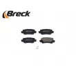 Jeu de 4 plaquettes de frein arrière BRECK 23816 00 704 10 - Visuel 3