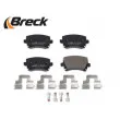 Jeu de 4 plaquettes de frein arrière BRECK 23914 00 704 00 - Visuel 3