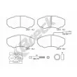 Jeu de 4 plaquettes de frein avant BRECK 23917 00 703 10 - Visuel 1