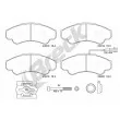 Jeu de 4 plaquettes de frein avant BRECK 23919 00 703 10 - Visuel 1