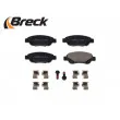 Jeu de 4 plaquettes de frein avant BRECK 23959 00 702 00 - Visuel 3