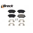 Jeu de 4 plaquettes de frein avant BRECK 23973 00 702 00 - Visuel 3