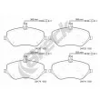 Jeu de 4 plaquettes de frein avant BRECK 24133 00 701 10 - Visuel 1