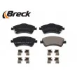 Jeu de 4 plaquettes de frein avant BRECK 24204 00 701 00 - Visuel 3