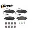 Jeu de 4 plaquettes de frein arrière BRECK 24465 00 703 10 - Visuel 3