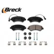 Jeu de 4 plaquettes de frein avant BRECK 24467 00 703 10 - Visuel 3