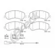Jeu de 4 plaquettes de frein avant BRECK 24484 00 703 10 - Visuel 1