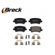 Jeu de 4 plaquettes de frein arrière BRECK 24496 00 702 00 - Visuel 3