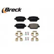 Jeu de 4 plaquettes de frein arrière BRECK 24537 00 702 10 - Visuel 3