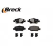 Jeu de 4 plaquettes de frein arrière BRECK 24664 00 704 10 - Visuel 3