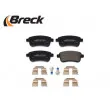 Jeu de 4 plaquettes de frein arrière BRECK 24820 00 704 00 - Visuel 3