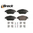 Jeu de 4 plaquettes de frein avant BRECK 24883 00 702 00 - Visuel 3