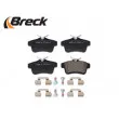 Jeu de 4 plaquettes de frein arrière BRECK 24922 00 704 00 - Visuel 3