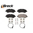 Jeu de 4 plaquettes de frein avant BRECK 25602 00 703 00 - Visuel 3