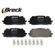 Jeu de 4 plaquettes de frein avant BRECK 25861 00 553 00 - Visuel 3