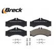 Jeu de 4 plaquettes de frein avant BRECK 29076 00 703 10 - Visuel 3
