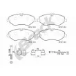 Jeu de 4 plaquettes de frein avant BRECK 29192 00 703 00 - Visuel 1