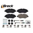 Jeu de 4 plaquettes de frein avant BRECK 29192 00 703 00 - Visuel 3