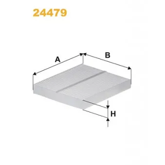 Filtre, air de l'habitacle WIX FILTERS