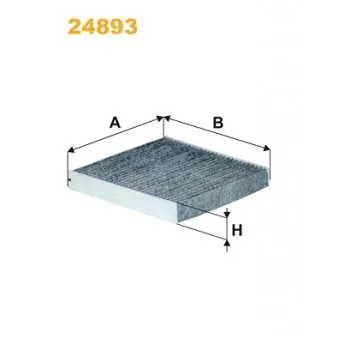 Filtre, air de l'habitacle WIX FILTERS 24893