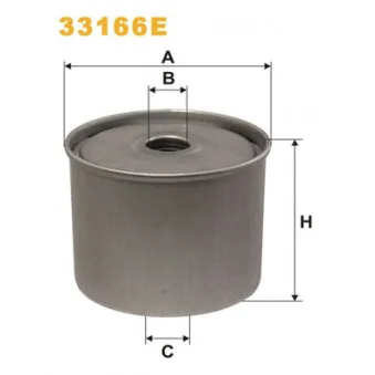 Filtre à carburant WIX FILTERS 33166E