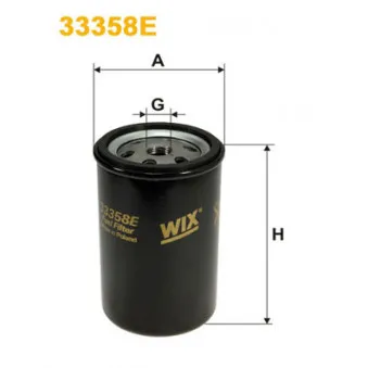 Filtre à carburant WIX FILTERS 33358E