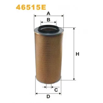 Filtre à air WIX FILTERS 46515E