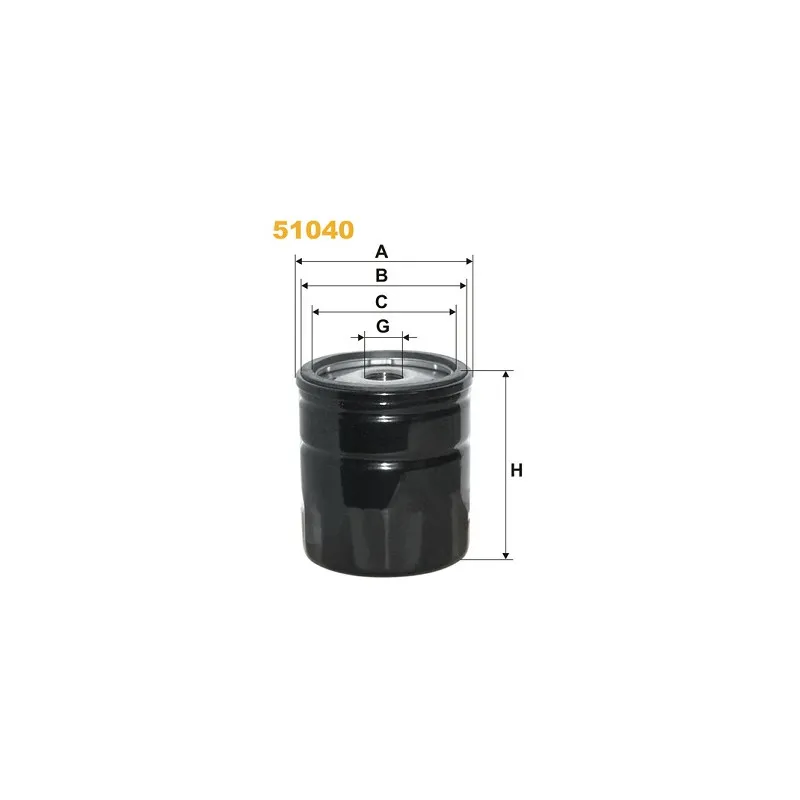 Filtre à huile WIX FILTERS 51040