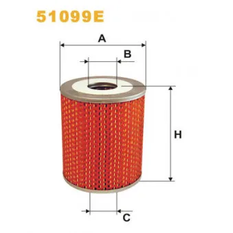 Filtre à huile WIX FILTERS 51099E