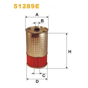 Filtre à huile WIX FILTERS 51289E