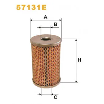 Filtre hydraulique, direction WIX FILTERS 57131E